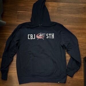 CBJ Navy Hoodie with Logo